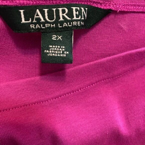 Lauren Ralph Lauren Black label Pink top, size 2X - Picture 3 of 3
